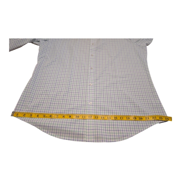 Mizzen + Main Leeward Hopkins Check Standard Fit Dress Shirt Size Large L-9022 - Picture 11 of 14